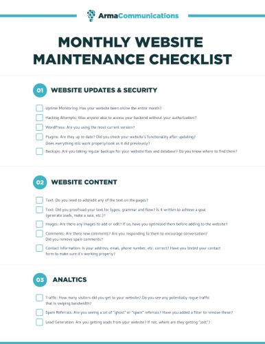 Monthly-Website-Maintenance-Checklist Monthly-Website-Maintenance-Checklist